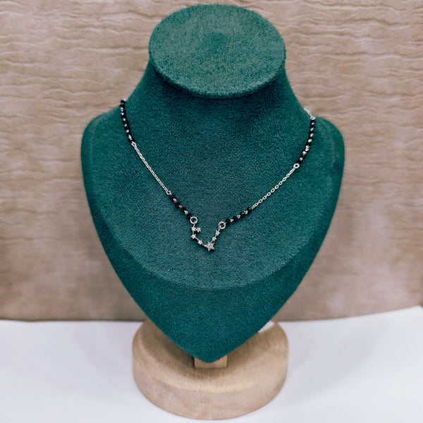 Modern Style Silver Mangalsutra