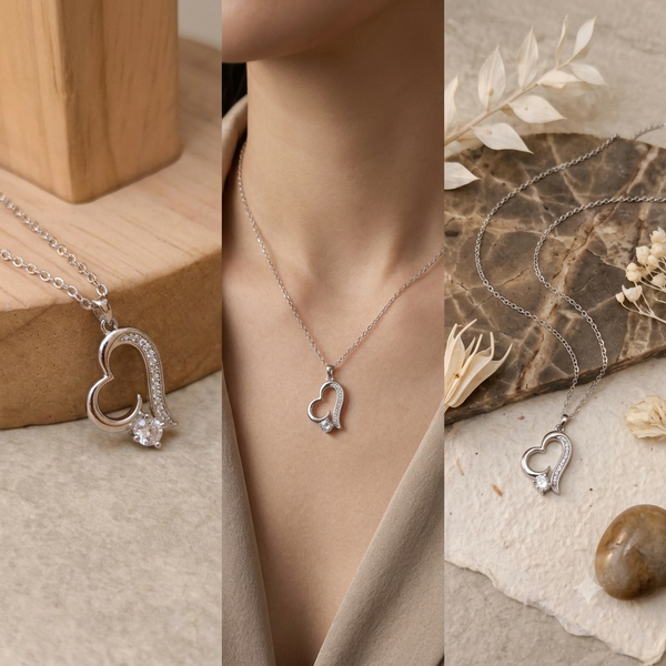 Eternal Silver Heart Antique Jewellery