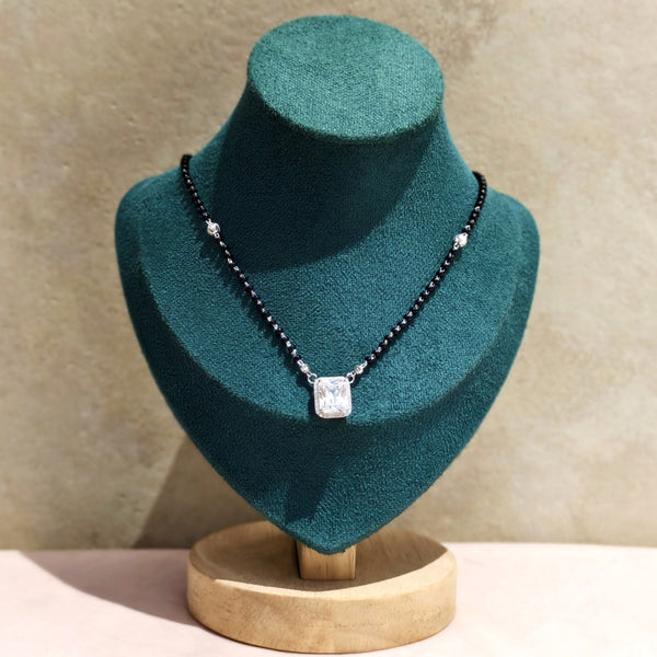 Moonlight Charm Silver Mangalsutra