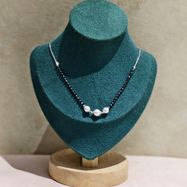 Shweta Pearl Sterling Silver Moti Mangalsutra