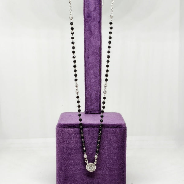 Radiant Circle Silver Mangalsutra