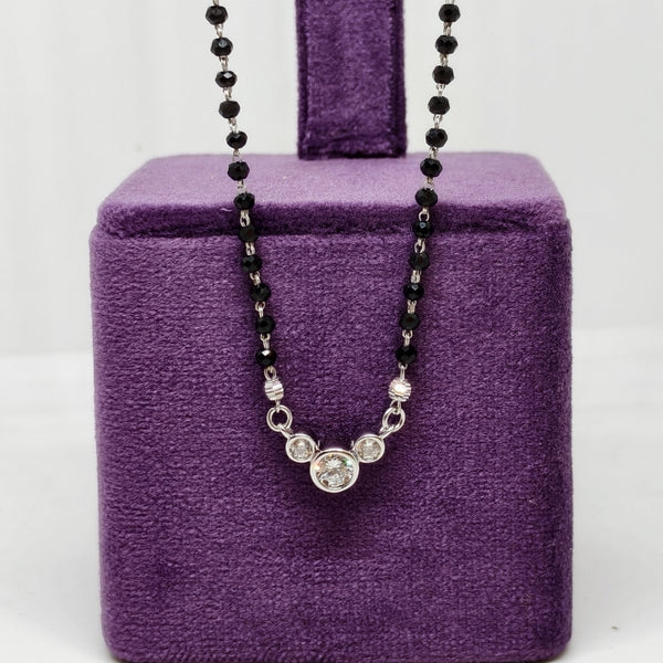 Eternal Spark Diamond Sterling Silver Mangalsutra
