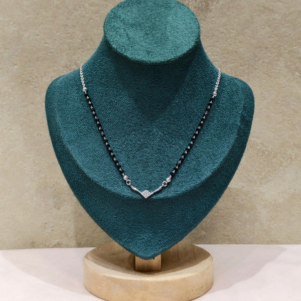 Twinkle Diamond Silver Mangalsutra