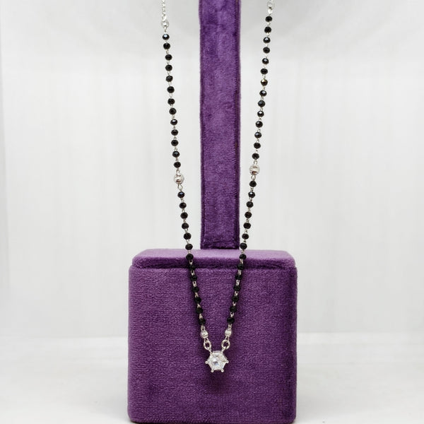 Forever Diamond Sterling Silver Mangalsutra