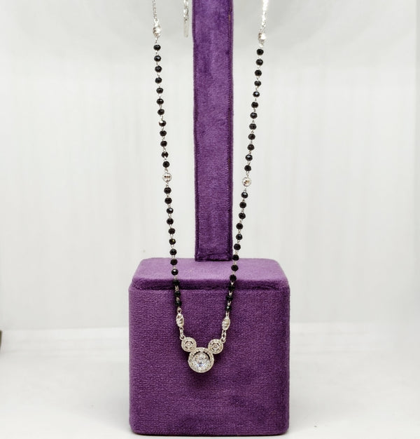 Radiant Circle Silver Mangalsutra
