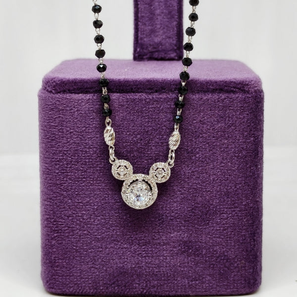 Radiant Circle Silver Mangalsutra