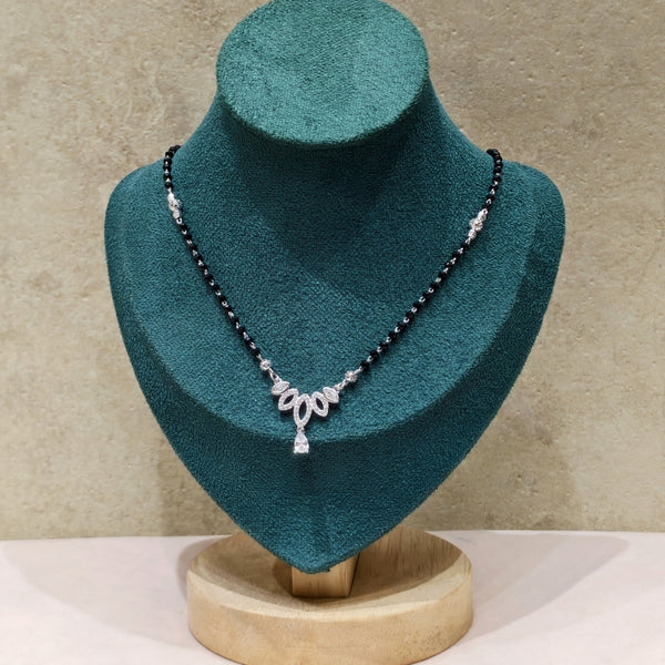 Lotus Bloom Sterling Silver Mangalsutra