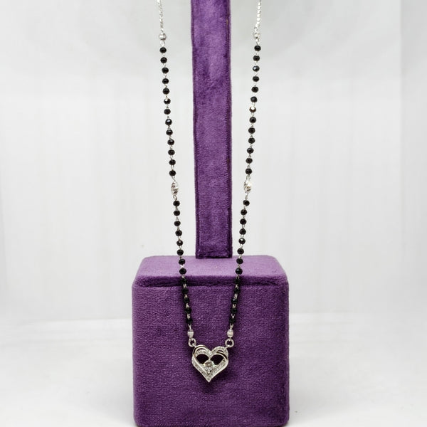 Heart of Forever Silver Mangalsutra