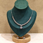 Regal Silver Elegance Antique Necklace