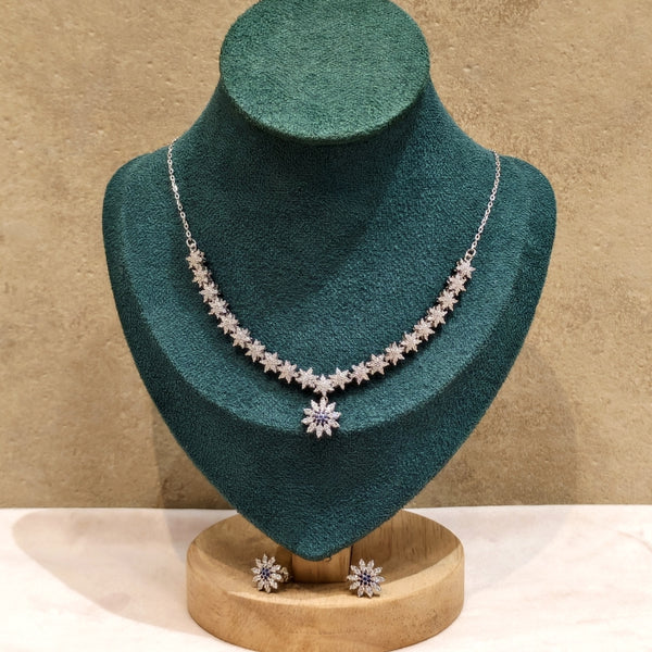 Regal Silver Elegance Antique Necklace