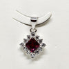 Vintage Silver Charm Earrings Pendent Set