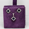Antique Aura silver Earrings Pendent Set