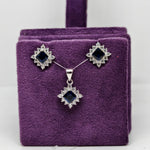 Antique Aura silver Earrings Pendent Set