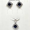 Antique Aura silver Earrings Pendent Set