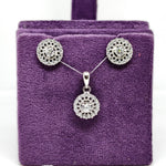 Silver Royale Earring Pendant Set