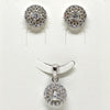 Silver Royale Earring Pendant Set