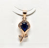 Rose Heritage Silver Earrings Pendent Duo