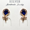 Rose Heritage Silver Earrings Pendent Duo