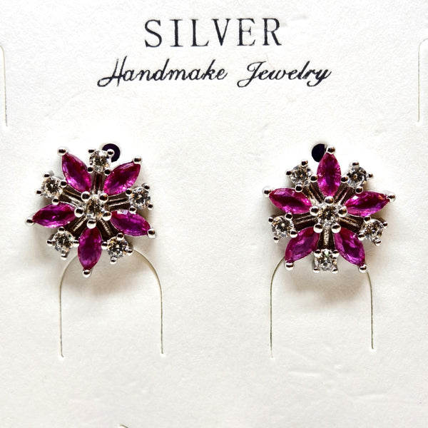 Imperial Silver Charm Earrings Pendent Set