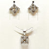Silver Elegance Earring Pendent Set