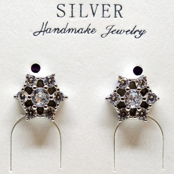 Imperial Silver Charm Earrings Pendent Set