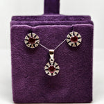 Classic Antique Silver Earrings Pendent Duo