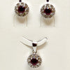 Classic Antique Silver Earrings Pendent Duo