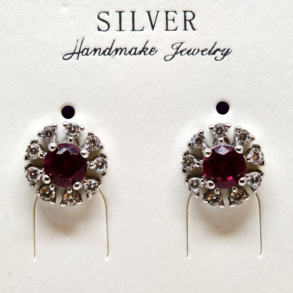 Classic Antique Silver Earrings Pendent Duo