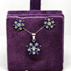 Silver Elegance Earrings Pendent Set