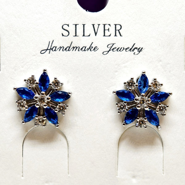 Silver Elegance Earrings Pendent Set