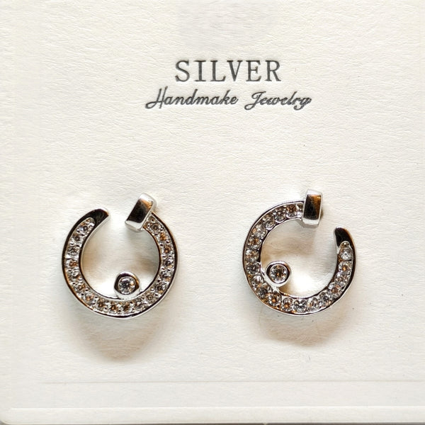 Luna Glow Silver Earrings