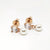 Rosé Aura Silver Earrings
