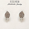 Elegant Leaf Silver Earrings