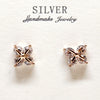 Rose Glow Silver Earrings