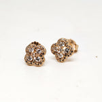 Rose Charm Silver Earrings