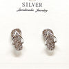 Crystal Shine Silver Earrings