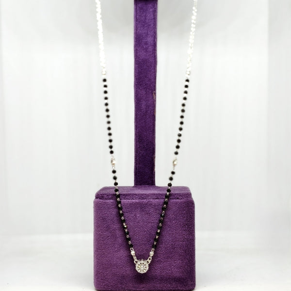 Regal Bloom Silver Mangalsutra