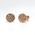 Oria Rosé Shine Drops Silver Earrings
