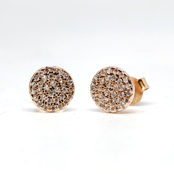 Oria Rosé Shine Drops Silver Earrings