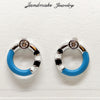 Luna Drop Silver Earrings