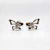 Luna Butterfly Drop Silver Earrings