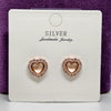 Radiant Rosé Loop Silver Earrings