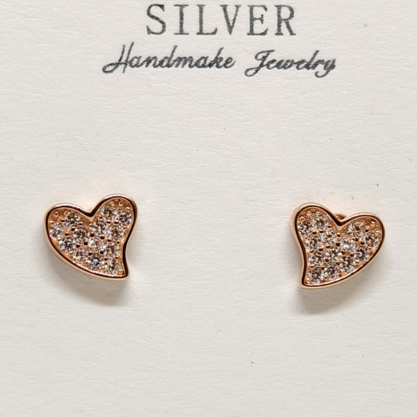 Ivora Blush Charm Silver Earrings