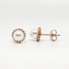 Opaline Rosé Glow Silver Earrings