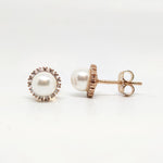 Opaline Rosé Glow Silver Earrings