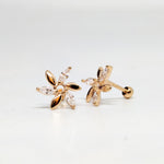 Nova Rosé Spark Studs Silver Earrings