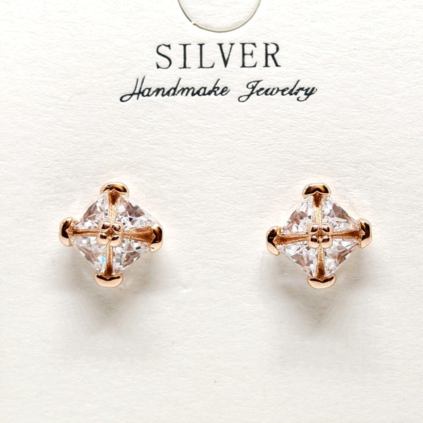 Stella Rosé Dazzle Silver Earrings