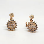 Nerina Rosé Flow Silver Earrings
