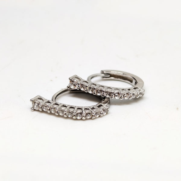 Velora Basket Luxe Silver Earrings