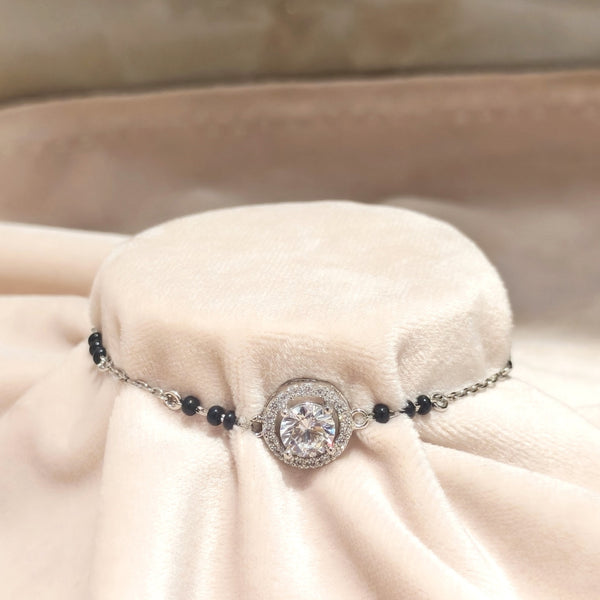 Diamond Touch Silver Bracelet